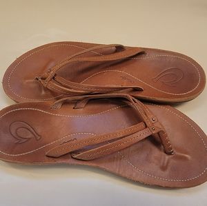 OluKai Womens Leather Sandals 8.0